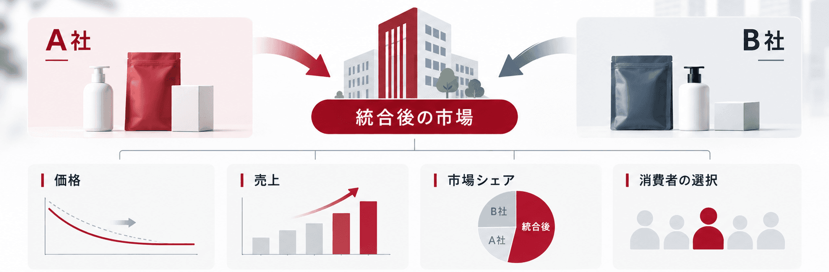 M&A・企業合併で価格や売上はどう変わる?需要モデルによる合併シミュレーションを解説
